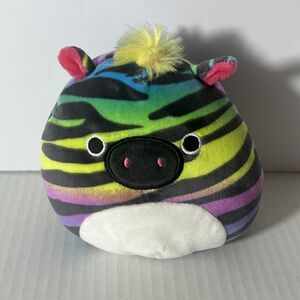 Squishmallows Kellytoy Safiyah The Neon Stripe Zebra 5”